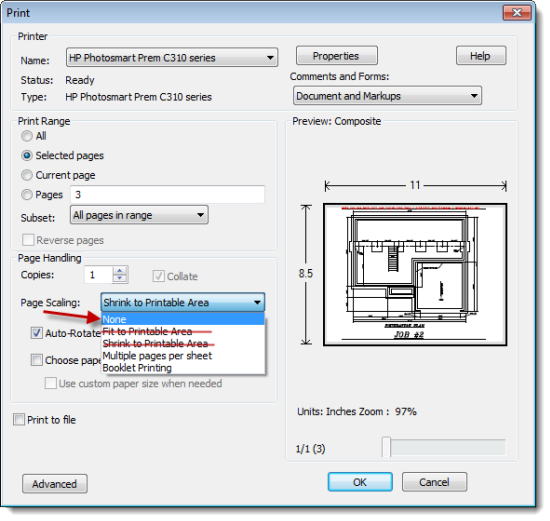 The PDF Print Scale From Adobe Reader